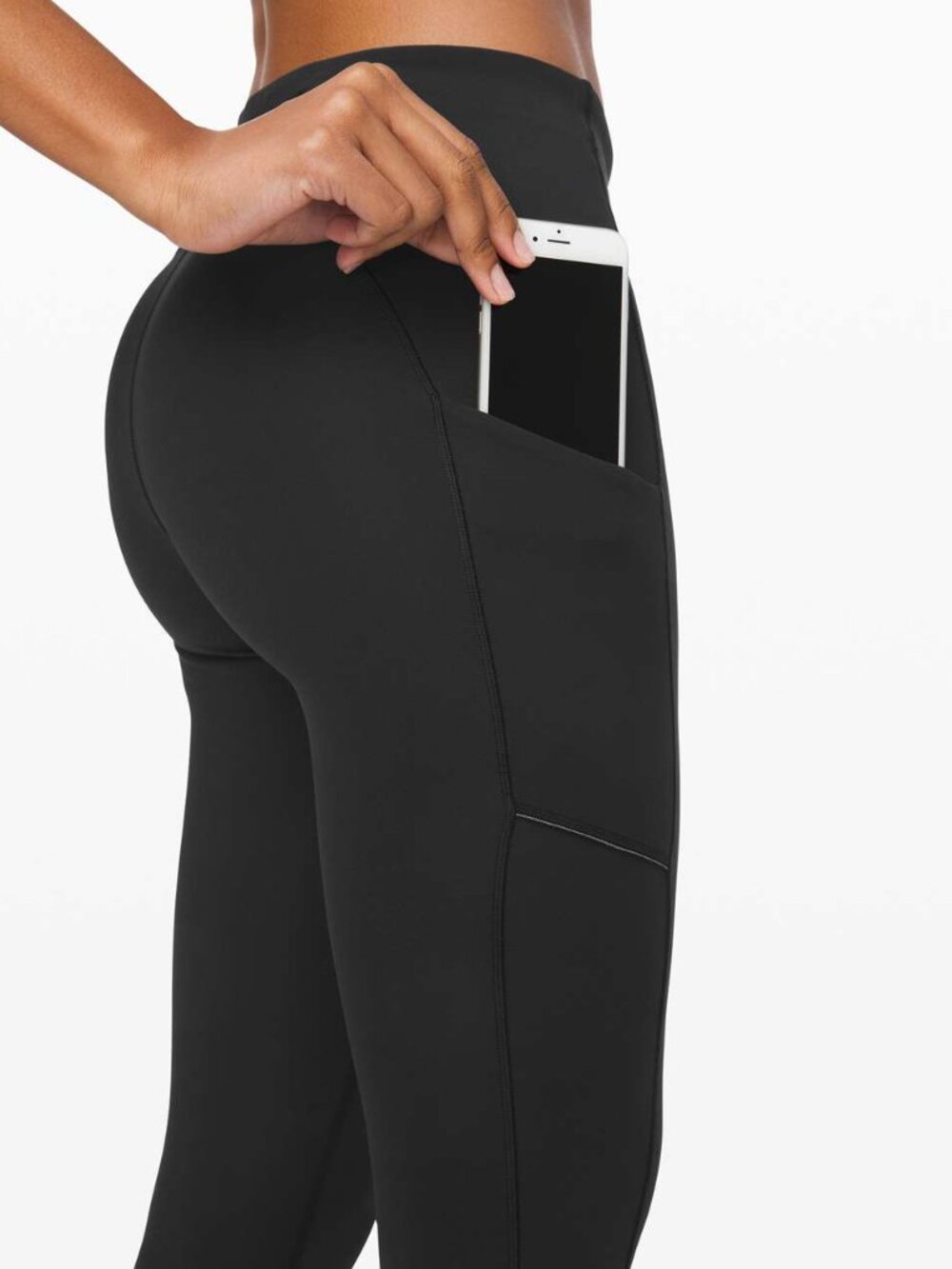 Lululemon Speed Up Tight 28" *Brushed Full-On Luxtreme - size 6, Black